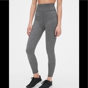 Gapfit brushed tech jersey leggings, excellent condition heathered gray, size S